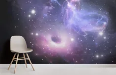نقاشی دیواری تصویر زمینه کهکشان روشن |  هوویا