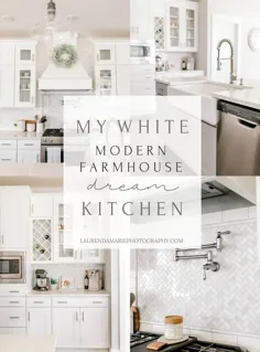 آشپزخانه رویایی منزل فارم مدرن من |  راکفورد ، میشیگان - عکاسی Laurenda Marie