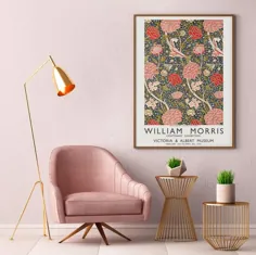 ویلیام موریس چاپ پوستر نمایشگاه پرنعمت موریس گل |  اتسی