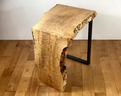 SOLD-Live Edge Maple Waterfall End Table Live Edge Furniture |  اتسی