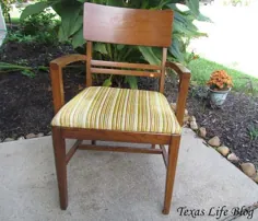 دادن زندگی جدید به یک صندلی قدیمی {چگونه می توان یک بالشتک صندلی را دوباره نصب کرد}