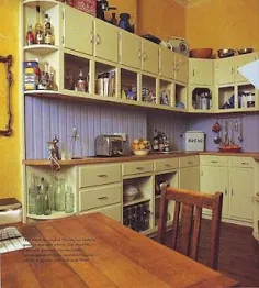 تزئین آشپزخانه پرنعمت خود را با رنگ های زرد و اسطوخودوس