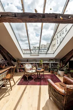 Lumière zénithale pour cet appartement sous les toits à Paris - PLANETE DECO a world world