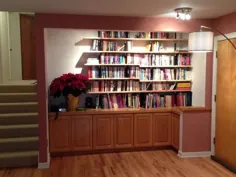 قفسه های لوله ساخته شده از قفسه های کتاب اصلاح شده