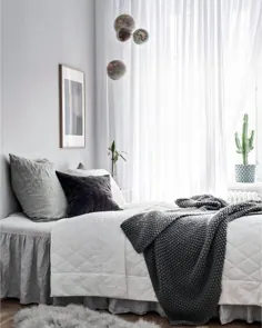 60 ایده برتر برای اتاق خواب خاکستری - طراحی داخلی خنثی