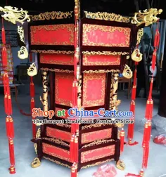 اژدهایان حکاکی دستباف چینی چوبی کاخ قرمز فانوس چراغ سقفی باستانی فانوس سال نو آسیایی