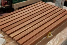 روش ساخت: یک حصیر حمام تخته سنگ چوبی DIY درست کنید