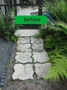 نحوه نصب A Paver Walkway