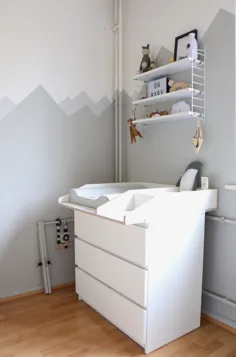Mountain Nursery Wallpaint - Wandgestaltung im Babyzimmer |  خوردن عشق وبلاگ
