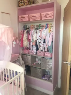 کودک ایده های ذخیره سازی جعبه اتاق کمد لباس باز است