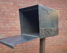 Stratford Parcel Box Mailbox Steel Ipe Wood Custom Steel |  اتسی