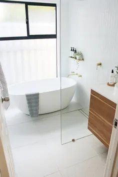 قبل و بعد - اتاق های مرطوب - روی حمام های توپی