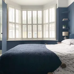 اتاق خواب آبی سرمه ای