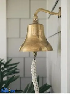 Vintage Brass Ship Bell Bell 6 "Solid Nestic Home Garden Kitchen Boat Decor Marine | eBay