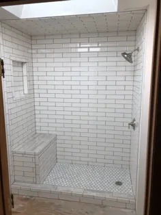 دوش کاشی SUBWAY • بازسازی حمام | بهبودهای + A در منزل