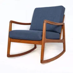 صندلی گهواره ای ساج Ole Wanscher FD120 ، دهه 1950 |  # 111880