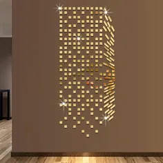 برچسب های دیواری آینه موزاییک سه بعدی