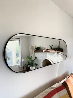 آینه بزرگ کپسول مدرن بزرگ بیضی شکل تزئینی غرور |  اتسی