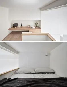 این آپارتمان کوچک برای استفاده بهینه از فضا دوباره طراحی شد