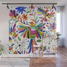 نقاشی دیواری Otomi Bird Wall توسط Sylvie Demers - 8 'X 8'