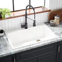 سینک ظرفشویی آشپزخانه 33 "Totten Granite Composite - سفید