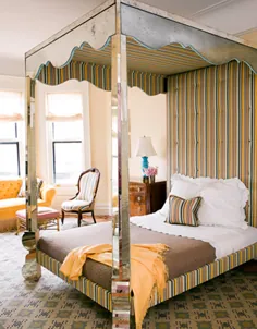 اتاق خواب های طراح: چهار تخت پوستر و سایبان - زنبور عسل ساده