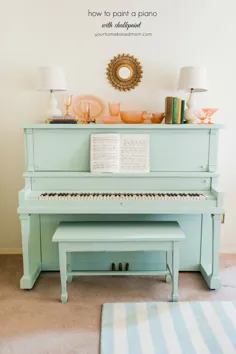 نحوه رنگ آمیزی پیانو با Chalkpaint