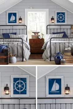 عکس طراحی اتاق خواب ساحلی توسط Wayfair