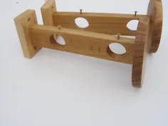 2 براکت برای پرده نگهدارنده چوبی برای میله پرده |  اتسی