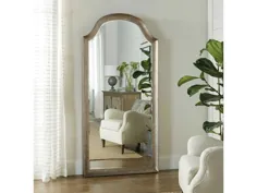 Hooker Furniture Alfresco Weather Shale 38 "W x 80" H Mirror Floor with Storage Jewelry