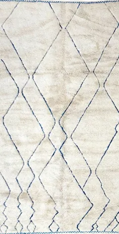 فرش بربری مراکشی خطوط آبی فرش مراکش فرش بوهمی |  اتسی