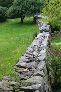 دیوارهای سنگی نیوانگلند ، استون هنج آمریکایی |  محوطه سازی سنگ ، باغ دیوارهای سنگی ، دیوار سنگی خشک