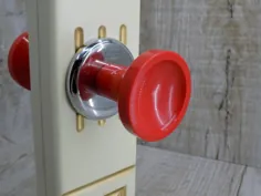 دستگیره درب قرمز پرنعمت دکمه های درب قدیمی درب دستگیره درب قدیمی |  اتسی
