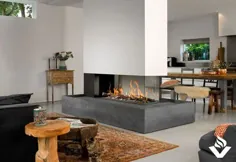 Bell Fires Room Divider Large 3 Fireplace |  شومینه های گازی ونکوور