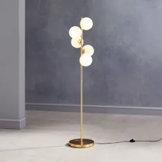 Staggered Glass Lamp 5-Light Floor Lamp