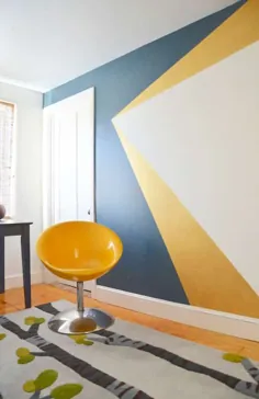 27 طرح هندسی بد بو برای نقاشی روی دیوار در اتاق پسران شما