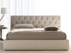 تخت چرمی با تابلو فرش TRIBECA ساخته BertO Castello Lagravinese