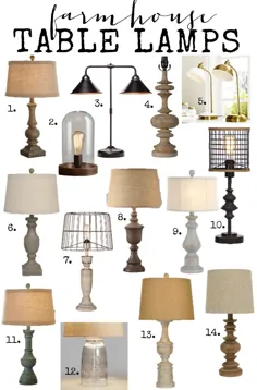 لامپهای Farmhouse: لامپهای رومیزی به سبک Farmhouse با قیمتهای شگفت انگیز
