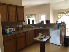 چگونه می توان کابینت آشپزخانه را به راحتی رنگ آمیزی کرد!