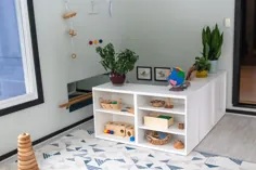 اتاق بازی Montessori برای کودک 3 ساله به اشتراک گذاشته شده است