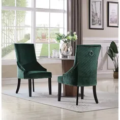 صندلی غذاخوری شیک هوم وینیتسا به رنگ سبز (مجموعه ای از 2 عدد)
