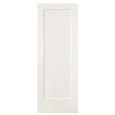 Masonite Lincoln Park 30 in x 80 in (Primed) 1-panel Square Solid Core Primed Formed Composite Slab Door Lowes.com