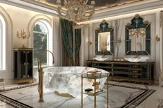 ویلاهای XXII عیار دبی از حمام های کریستالی بالونی یک میلیون دلاری برخوردار هستند