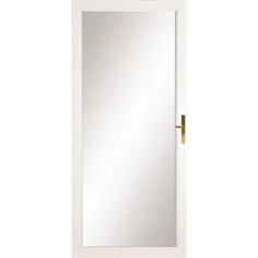 LARSON Williamsburg White Full-View Aluminium Storm Door (رایج: 36 در 81 اینچ ؛ واقعی: 35.75 اینچ در 79.75 اینچ) Lowes.com