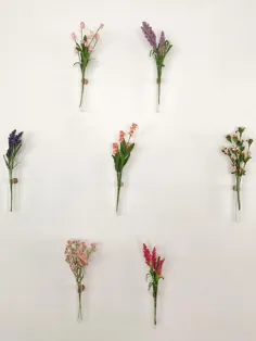 گل و شیشه لوله تزئینی دیواری 70 رنگ مجموعه 1 |  اتسی