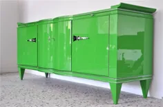 میز کناری Vintage Art Deco in Poison Green - مبلمان عتیقه اصل