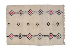 فرش مراکشی فرش 4x6 Azilal فرش پشمالو فرش Beni Ourain فرش |  اتسی