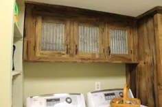 کابینت بالایی روستیک چوب های انباری ساخته شده از چوب / قلع |  اتسی
