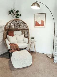 صندلی تخم مرغ برای دکوراسیون اتاق خواب - صندلی مناسب برای مطالعه