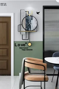 طراح ساعت مچی زنانه آونگ دیواری ساعت کوارتز یکپارچهسازی با سیستمعامل خاموش دکوراسیون اتاق نشیمن اتاق نشیمن